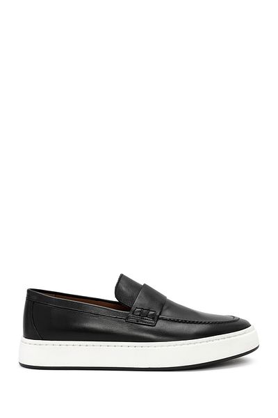 Derimod Black Leather Men's Loafer - Casual 24WFD 621318