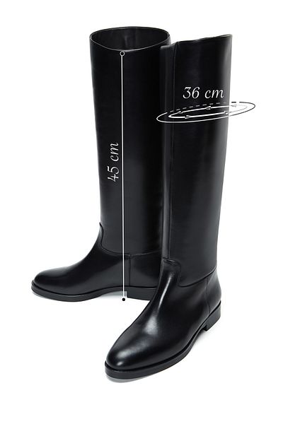 Derimod Women's Black Leather Boots - 24Wfd 100518