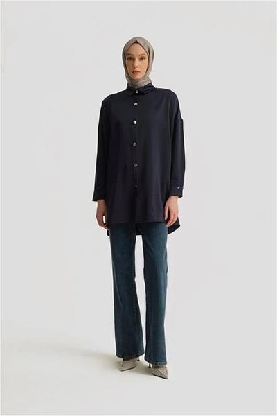 Armine Shirt Ortd8300-1 Navy Blue