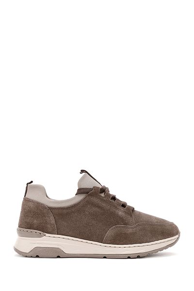 Derimod Women's Mink Lace-Up Suede Leather Sneakers 24Wfd 500810