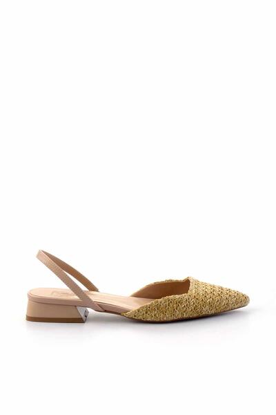Bambi Bej Hasır Kadın Espadril K01667010328