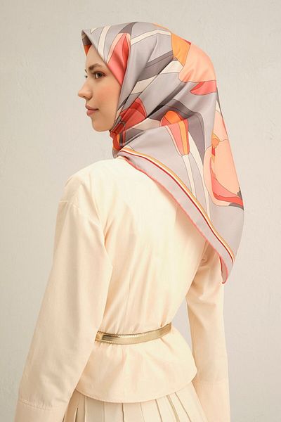 Armine Twill İpek Scarf 9302D
