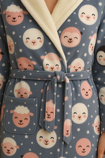 MAYSSTORE Hooded Dressing Gown