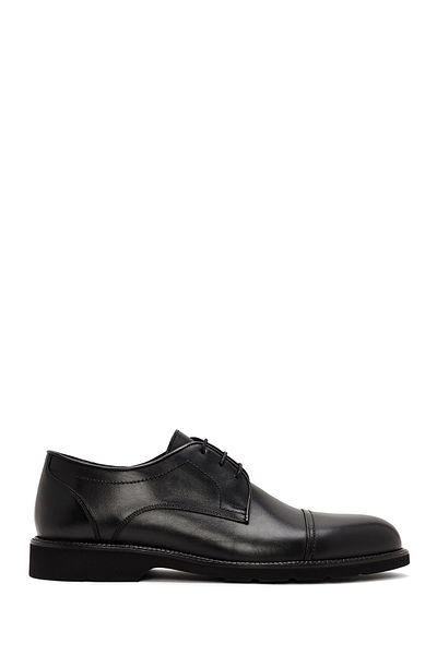 Derimod Black Leather Men's Casual Shoes - Lace-up, 24WFD 704218