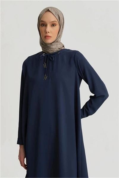 Armine Lace Detailed Tunic 25Yh4202 Navy Blue