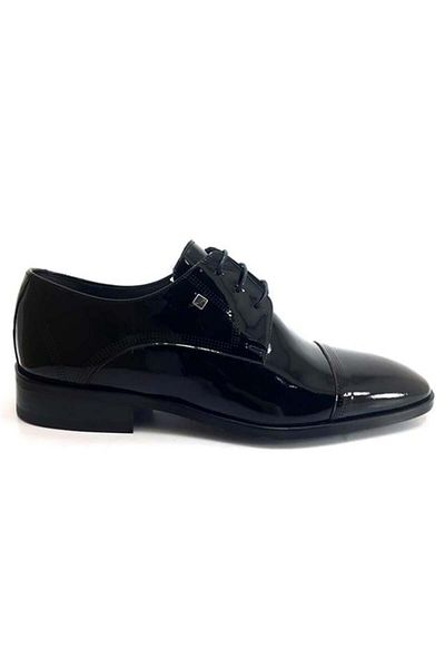 Fosco 2886 Genuine Leather Men's Classic Shoes-black Patent Leather