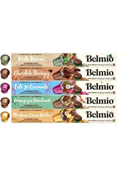 Belmio كبسولات قهوة بنكهات غريبة، 50 كبسولة