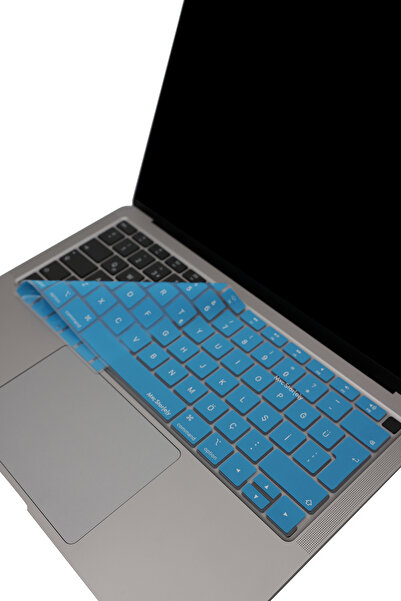 Mcstorey Macbook Air 13inç Kılıf Klavye Koruyucu Türkçe Q Baskılı Touchıd'li ...
