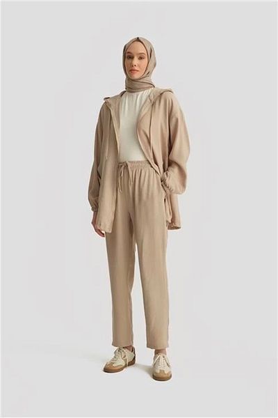 Armine Modal Carrot Pants 25Yd4240-2 Beige