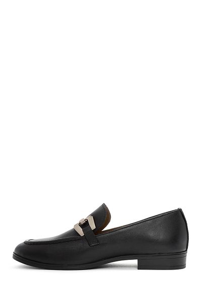 Derimod Loafer din piele neagră - Detaliu cataramă, masculin, 24WFD 360618
