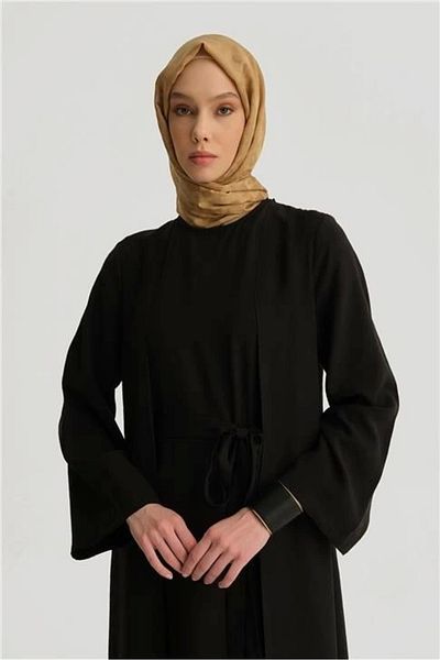 Armine Φόρεμα Modal με λεπτομέρεια ζώνης 25y9015 Μαύρο
