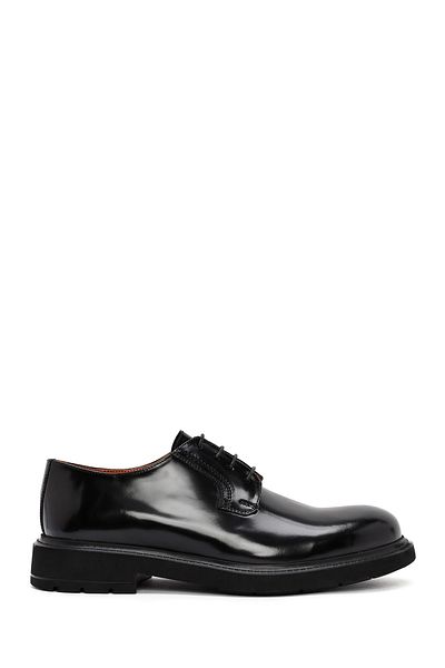 Derimod Men's Black Lace-Up Leather Casual Shoes 24Wfd 722022