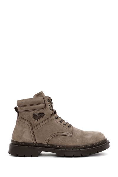 Derimod Men's Nubuck Leather Mink Casual Boots - Lace-Up, 24Wfd7542V3