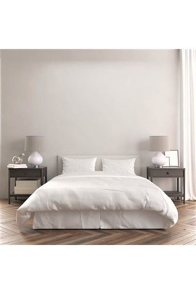 Kotonia Home Husa Pentru Pilota Hotel, 100% Bumbac Percale, Alb, 220x240 Cm