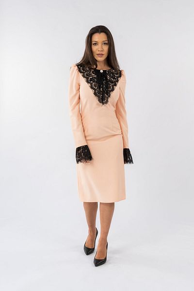 Gorgeaux Rochie Crem cu Dantela Natalia - L(40)