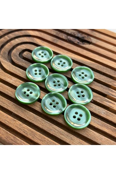 BERRİN AKSESUAR 20mm Bright Colorful 4 Holes Button 10Pcs