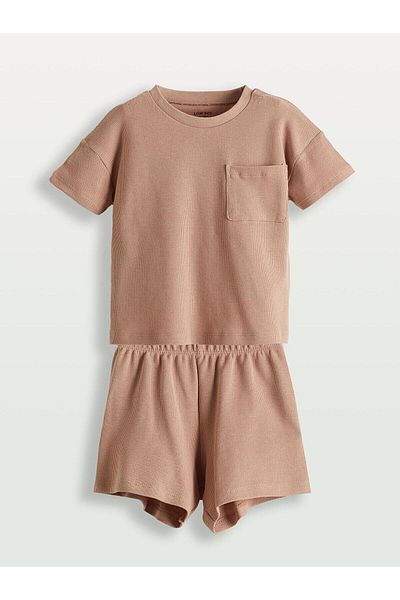 LC Waikiki Lcw Baby Cotton Baby Boy Shorts Pajama Set