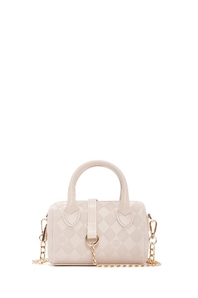 Derimod Geantă de damă, crem, cu curea lungă, imprimată, mini crossbody 25sbd 200226
