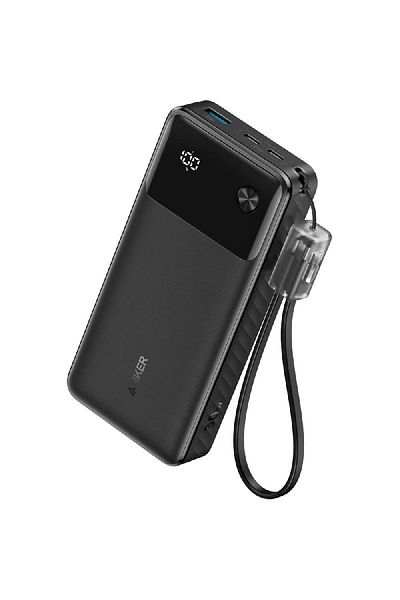 Anker Anker Power Bank 20000mAh 30W with 2 Type-C Ports and 1 USB Port with Cable Black