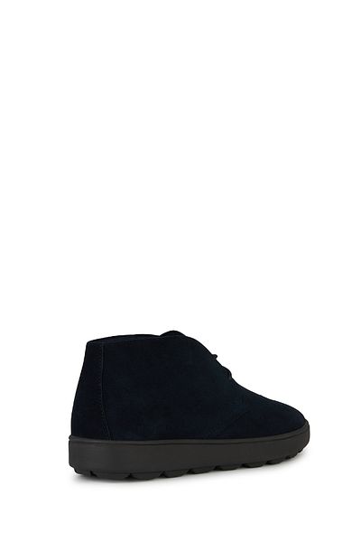 Geox Navy Blue Spherica Ecub-1 Men's Suede Leather Lace-Up Shoes U45Gpb00022C4002