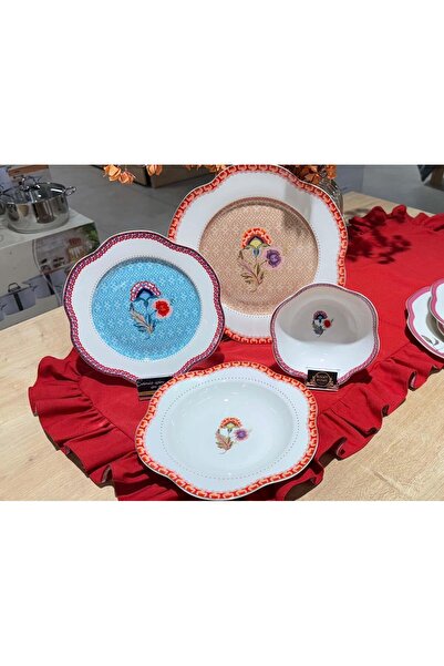 ROY KING MUBA CONSEPT 24 PARÇA 6 KİŞİLİK PORSELEN YEMEK TAKIMI