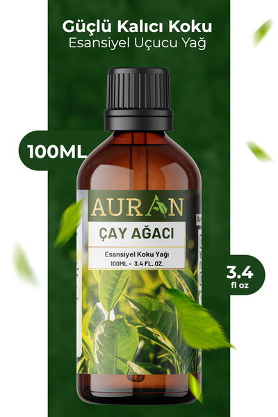 AURAN Çay Ağacı Esansiyel Uçucu Koku Yağı Ortam Kokusu Doğal Yağ Sihirli Küre Hobi Esansı 100ml