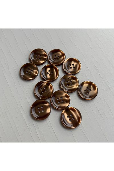BERRİN AKSESUAR 20mm Bright Colorful 4 Holes Button 10Pcs