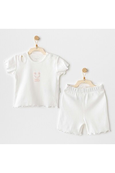 andywawa Baby Girl 2-Piece Set Ecru