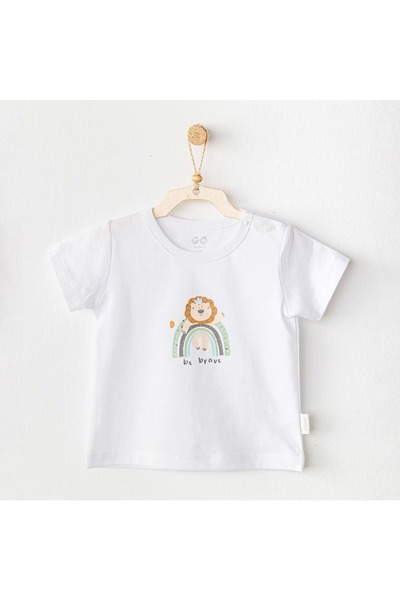 andywawa Ac25977 Casual Baby T-Shirt White
