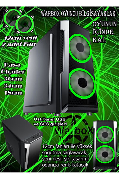 WARBOX Talay Ryzen3 3.50ghz Işlemci 16gb Ddr4 Ram 240gb Ssd R7 240 4gb E.kartı 22" Monitör Gaming Pc