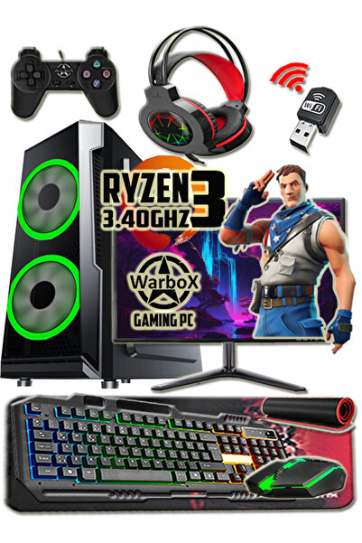 WARBOX Talay Ryzen3 3.50ghz Işlemci 16gb Ddr4 Ram 240gb Ssd R7 240 4gb E.kartı 22" Monitör Gaming Pc