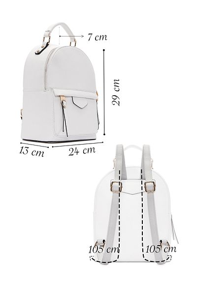 Derimod Rucsac alb pentru femei 25SBD2615FT