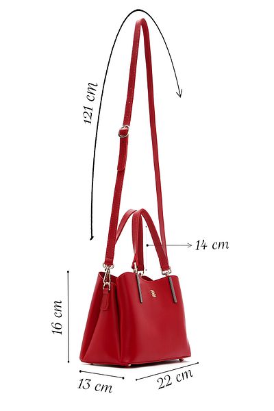 Derimod Women's Red Long Strap Handbag 25Sbd 200418