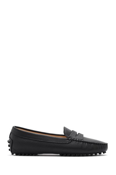 Derimod Loafer din piele neagră pentru femei 25SFD2903FT