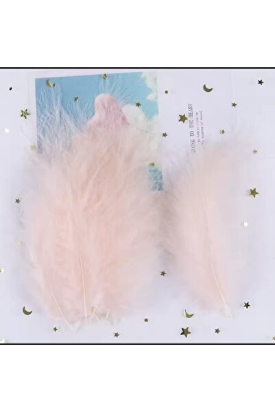 Fiyonks Atölye Kuş Tüyü, 100'lü Paket Kuş Tüy, Yapay Kuş Tüy, Süsleme Tüy