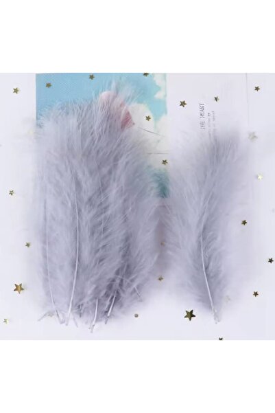 Fiyonks Atölye Kuş Tüyü, 100'lü Paket Kuş Tüy, Yapay Kuş Tüy, Süsleme Tüy