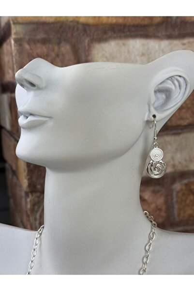 SEDEF TAKI Mineli kolye ve küpe takım