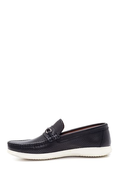 Derimod Men's Black Leather Casual Loafer 25Sfd7549Di