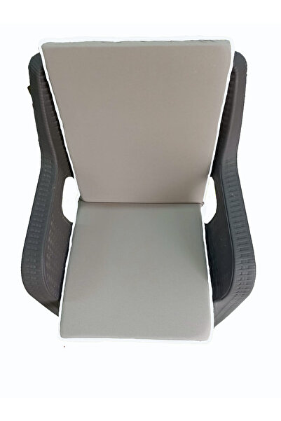 Home Fermuarlı Tek Renkli Sandalye Ve Bahçe Minderi