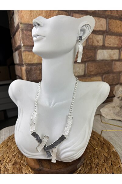 SEDEF TAKI Mineli kolye ve küpe takım