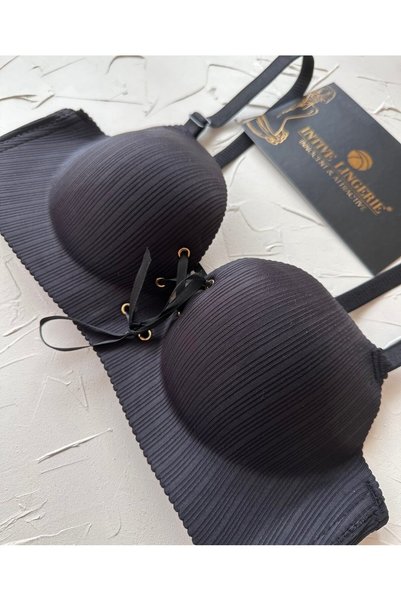 İntive Lingerie حمالة صدر جذابة للاستخدام اليومي من جينيفر بالينسيز، مزودة بدعامة رفع للصدر، مقطوعة بالليزر، بدون خياطة، وربطة أمامية.