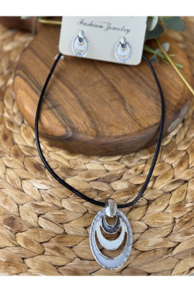 SEDEF TAKI Mineli kolye ve küpe takım