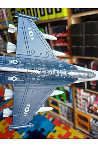 OYUNCAKSAHİLİ F16 Uçak Kobra Fıghter Çekbırak Air Force 5.nesil Savaş Uçağı Metal Işık Ses Efektli