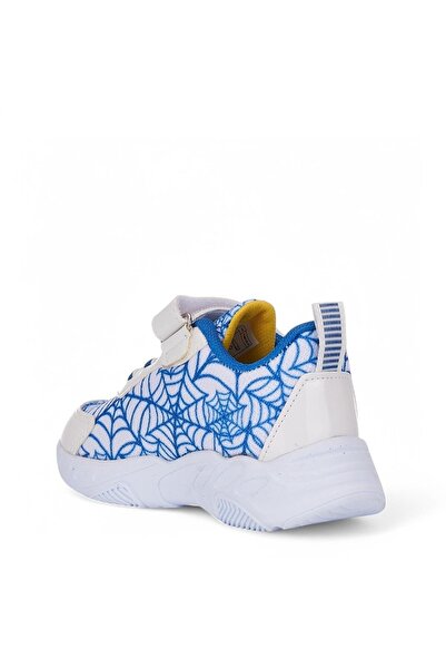 SPIDERMAN Spıderman 837 Erkek Çocuk Okul Öncesi Beyaz/Mavi Işıklı Sneaker