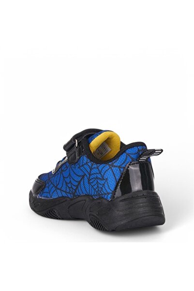 SPIDERMAN Spıderman 837 Erkek Çocuk Okul Öncesi Saks Mavi/Siyah Işıklı Sneaker