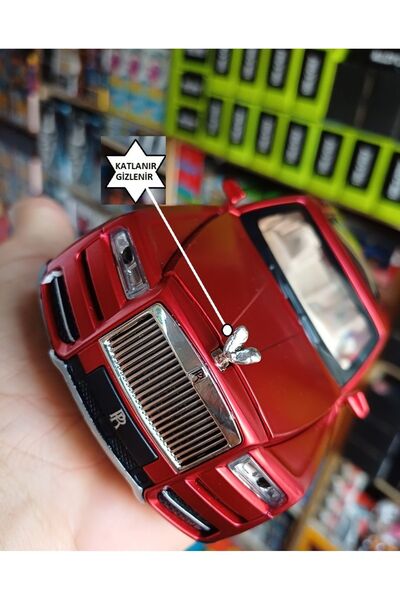 OYUNCAKSAHİLİ Rolls Royce Cullinan Dıecast 1.24 Metal Araba 6 Kapı Bagaj Kaput Açılır Far Ve Stop Yanar
