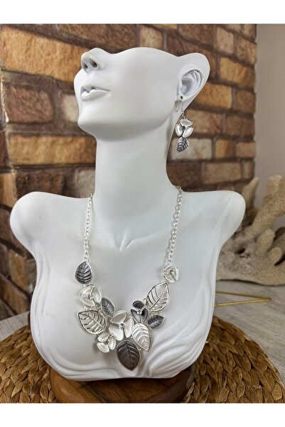 SEDEF TAKI Mineli kolye ve küpe takım