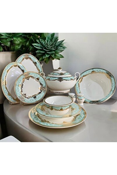 Lemons 60 Parça 12 Kisilik Gold Yemek Takımı