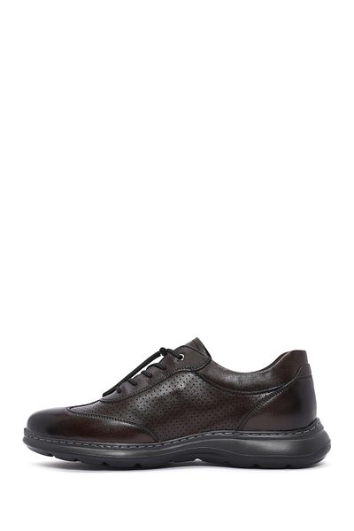 Derimod Men's Brown Lace-Up Leather Casual Shoes 25Sfd 694718
