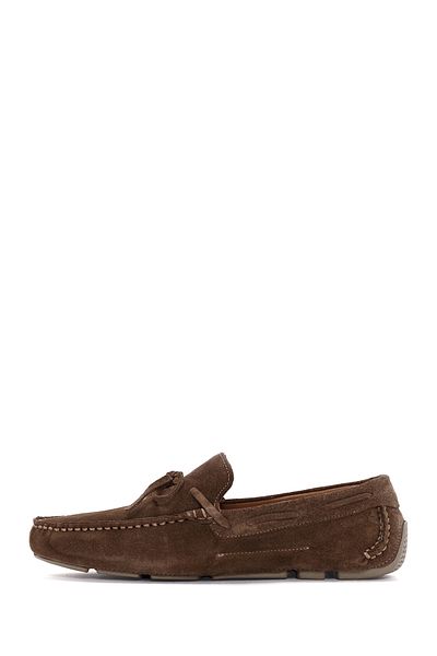 Derimod Loafer bărbați din piele de căprioară de nurcă 25SFD 630410